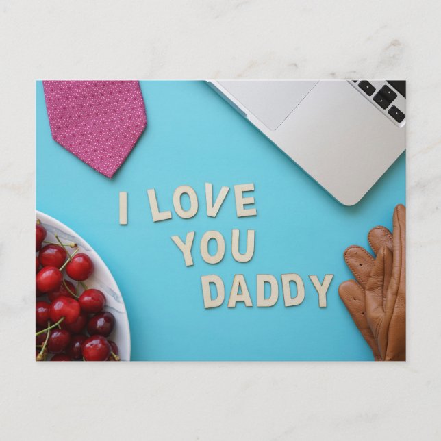 Lycklig Fars dag Vykort (Framsida)