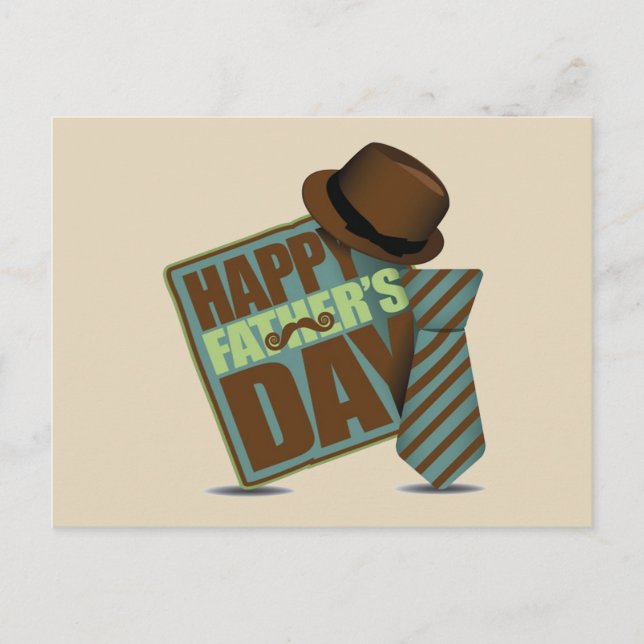 Lycklig Fars dag Vykort (Framsida)