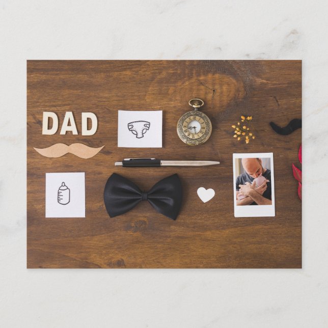 Lycklig Fars dag Vykort (Framsida)