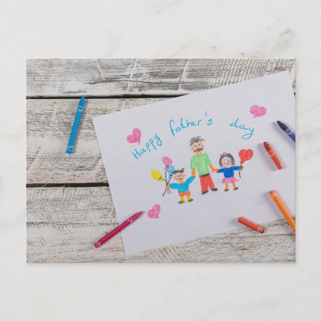 Lycklig Fars dag Vykort (Framsida)
