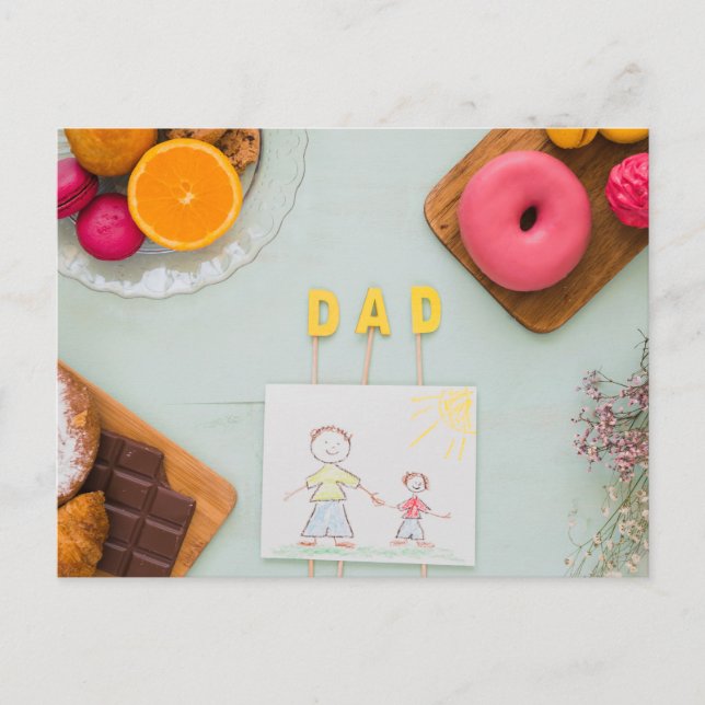 Lycklig Fars dag Vykort (Framsida)