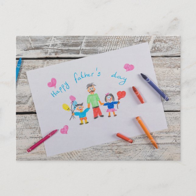 Lycklig Fars dag Vykort (Framsida)