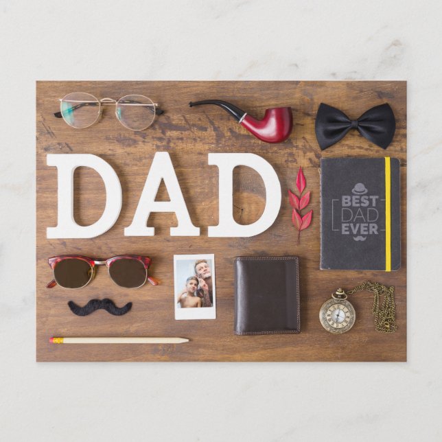 Lycklig Fars dag Vykort (Framsida)