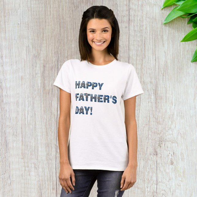 Lycklig Fars dag Womens T-Shirt (Skapare uppladdad)