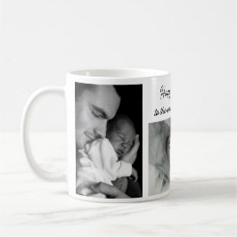 Lycklig Fars dag World's Best Pappa 3-foto Kaffemugg