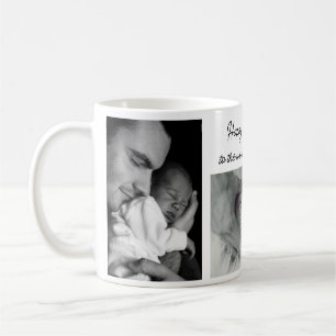 Lycklig Fars dag World's Best Pappa 3-foto Kaffemugg