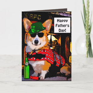Lycklig fars dagCorgi Kort