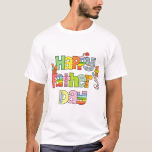 Lycklig fars dagt-skjorta t shirt