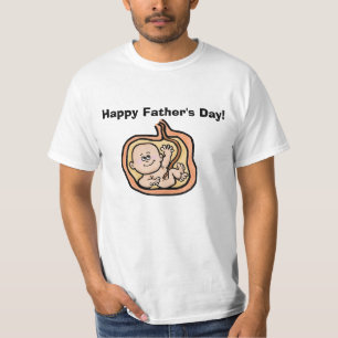 Lycklig fars dagT-tröja… baby i sköte T-shirt