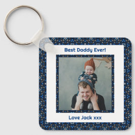 Lycklig Far's Day Best Pappa Pappa Aldrig Blue Pho Nyckelring