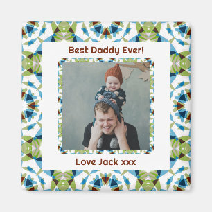 Lycklig Far's Day Best Pappa Pappa Aldrig Grönt Ph Magnet