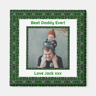 Lycklig Far's Day Best Pappa Pappa Aldrig Grönt Ph Magnet