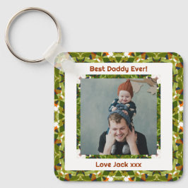 Lycklig Far's Day Best Pappa Pappa Aldrig Grönt Ph Nyckelring