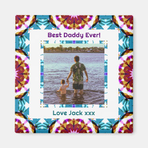 Lycklig Far's Day Best Pappa Pappa Pappa Aldrig Fo Magnet