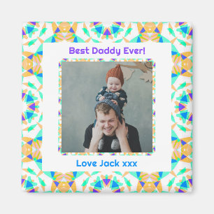 Lycklig Far's Day Best Pappa Pappa Pappa Aldrig Fo Magnet