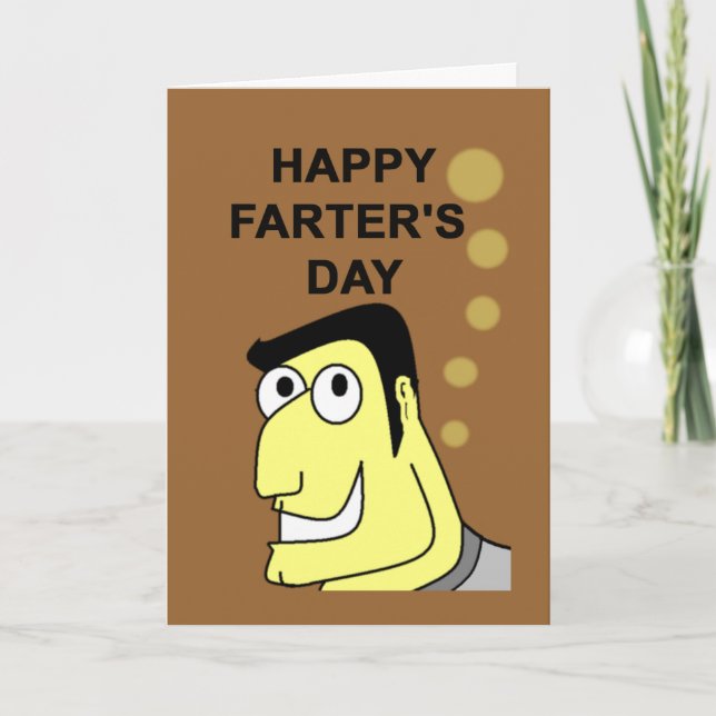 Lycklig Farters dag - Fars dag-kort Kort (Framsida)