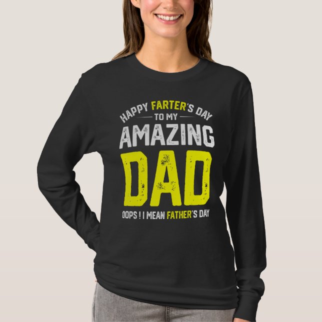 Lycklig Farters dag till mitt Fantastisk Pappa I-E T Shirt (Framsida)