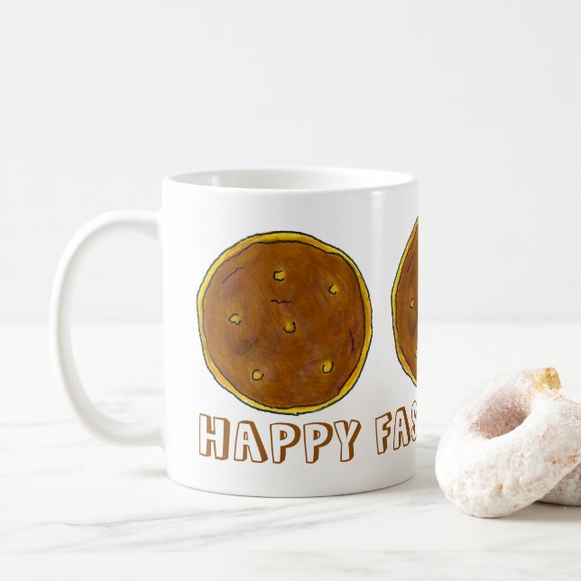 Lycklig Fasnacht Fastnacht Day Donut Doughnut Kaffemugg (Med munk)