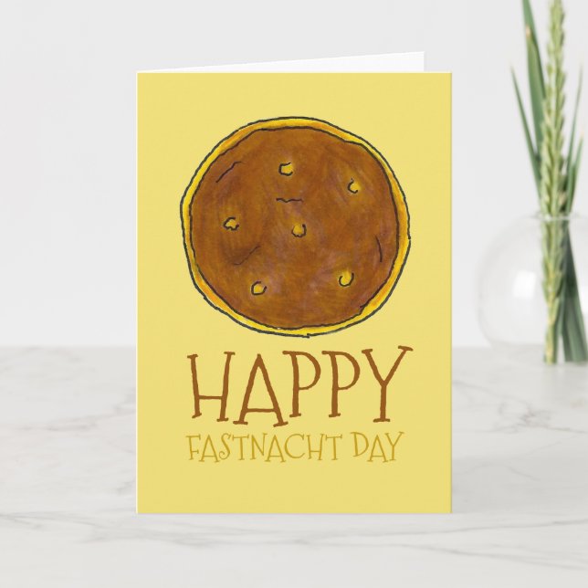 Lycklig Fasnacht Fastnacht Day PA Dutch Donut Lent Kort (Framsida)
