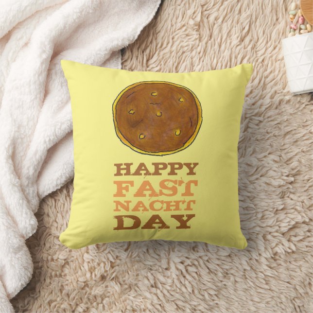 Lycklig Fasnacht Fastnacht Day Påsk Lent Donut Kudde (Filt)