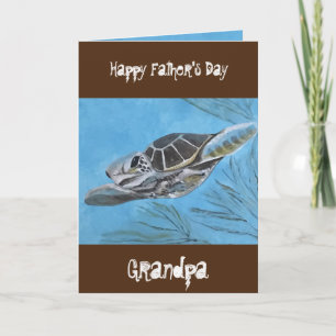 LYCKLIG FAYHERS DAY GRANDPA KORT