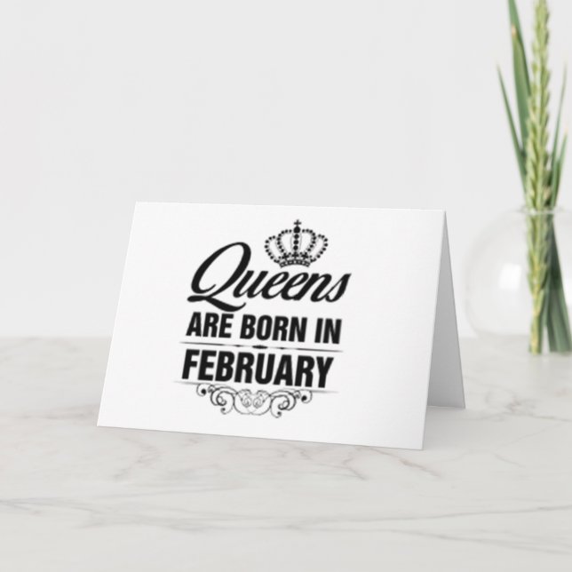 LYCKLIG ***FEBRUARI*** DU ÄR EN KÖN BIRTHDAG KORT (Framsida)