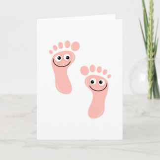 Lycklig Feet Kort