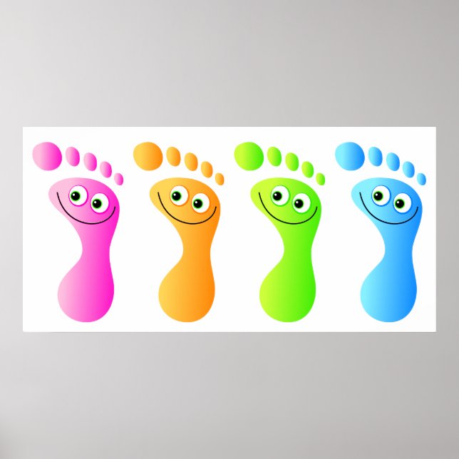 Lycklig Feet Poster (Framsidan)