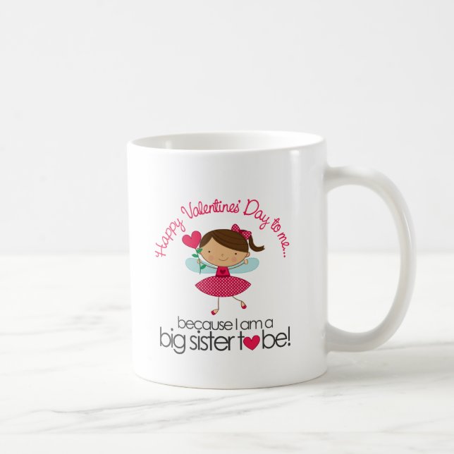 Lycklig felik storasyster som är T-tröja Kaffemugg (Höger)