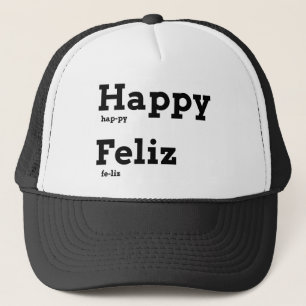 Lycklig Feliz Educational Mode Flashcard Keps