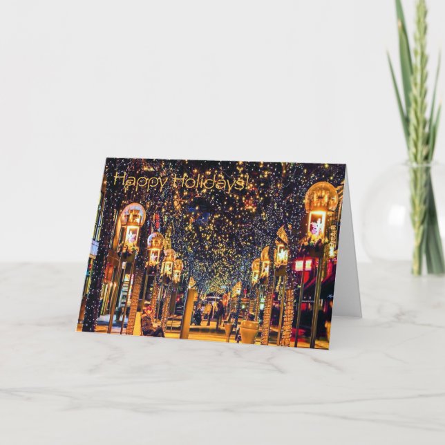 Lycklig ferie Denver, gatamall för CO 16th Helgkort (Framsida)