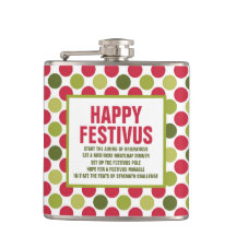 Lycklig Festivus Roligt Flask ©NHC