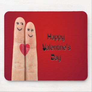 Lycklig Finger Valentines day Musmatta
