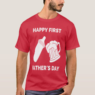 Lycklig First Fars dag Gift från fru Boy T Shirt