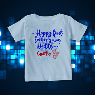 Lycklig First Fars dag pappa T Shirt