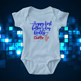 Lycklig First Fars dag pappa | T Shirt