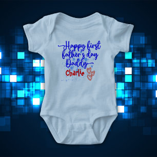 Lycklig First Fars dag pappa T Shirt