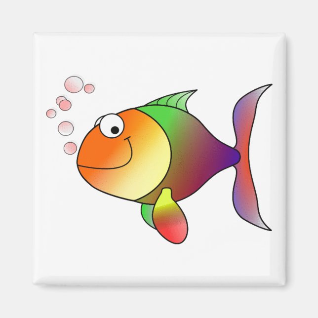 Lycklig Fish Magnet (Framsidan)