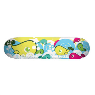 Lycklig fiskSkateboard Mini Skateboard Bräda 18,7 Cm