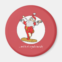 Lycklig Fitness Utövar jul med jultomten