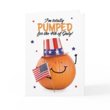 Lycklig Fjärde juli Patriotic Pumpkin