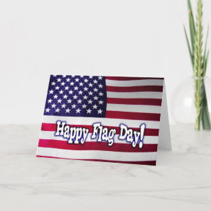Lycklig Flagga Day - Amerikanska Flagga Kort