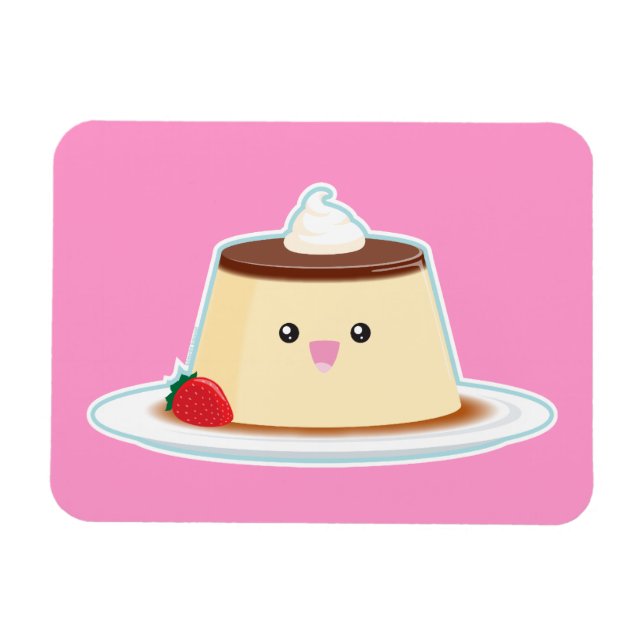 Lycklig Flan Magnet (Horisontell)