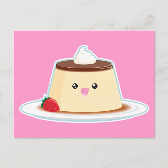 Lycklig Flan Vykort (Framsida)