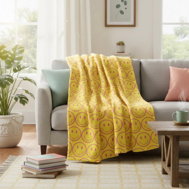 Lycklig Fleece Blanket (Skapare uppladdad)