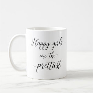 Lycklig-flickorna är de vackraste kaffemugg