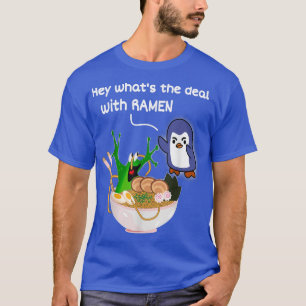 Lycklig Flies Frog Ramen Kawai Anime for Women Man T Shirt