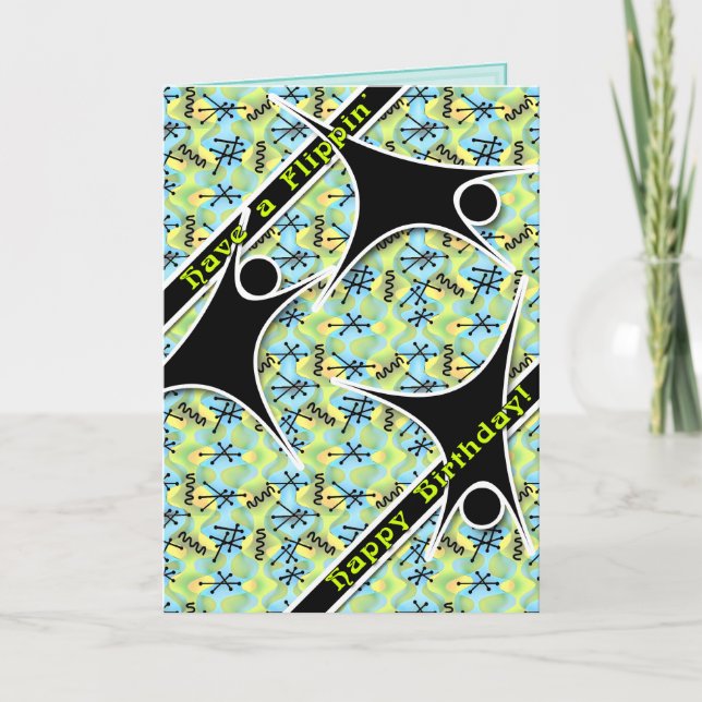 Lycklig Flippin' Birthday (kort) Kort (Framsida)