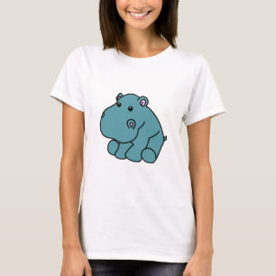 Lycklig flodhäst t shirt