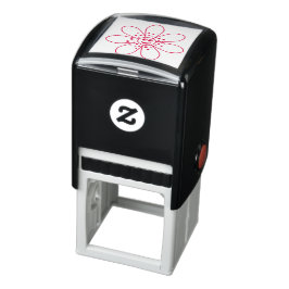 Lycklig Flower Self-Inking Frimärke Självfärgande Stämpel